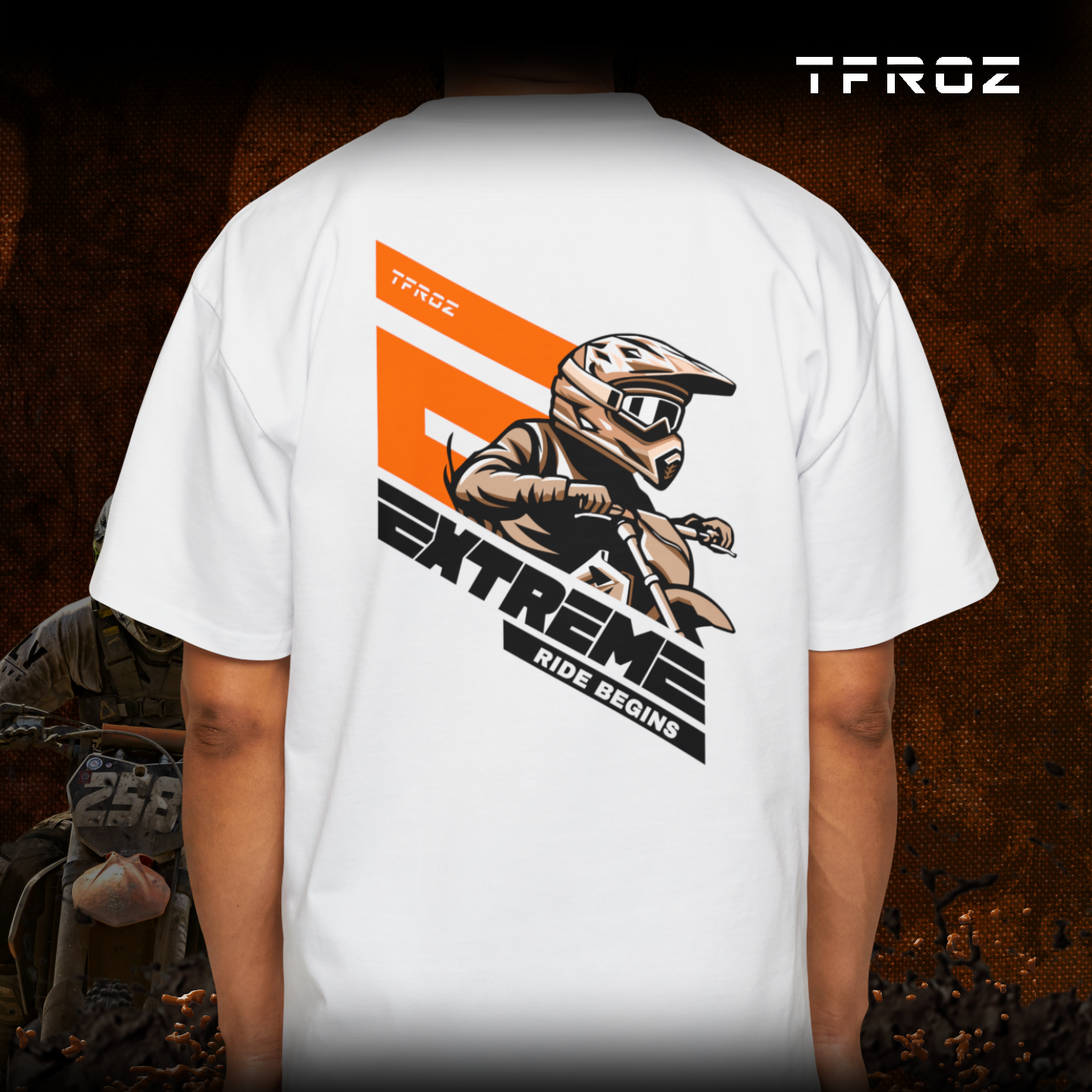 Extreme ride begins | Biker T Shirt ( Oversized ) | TFROZ